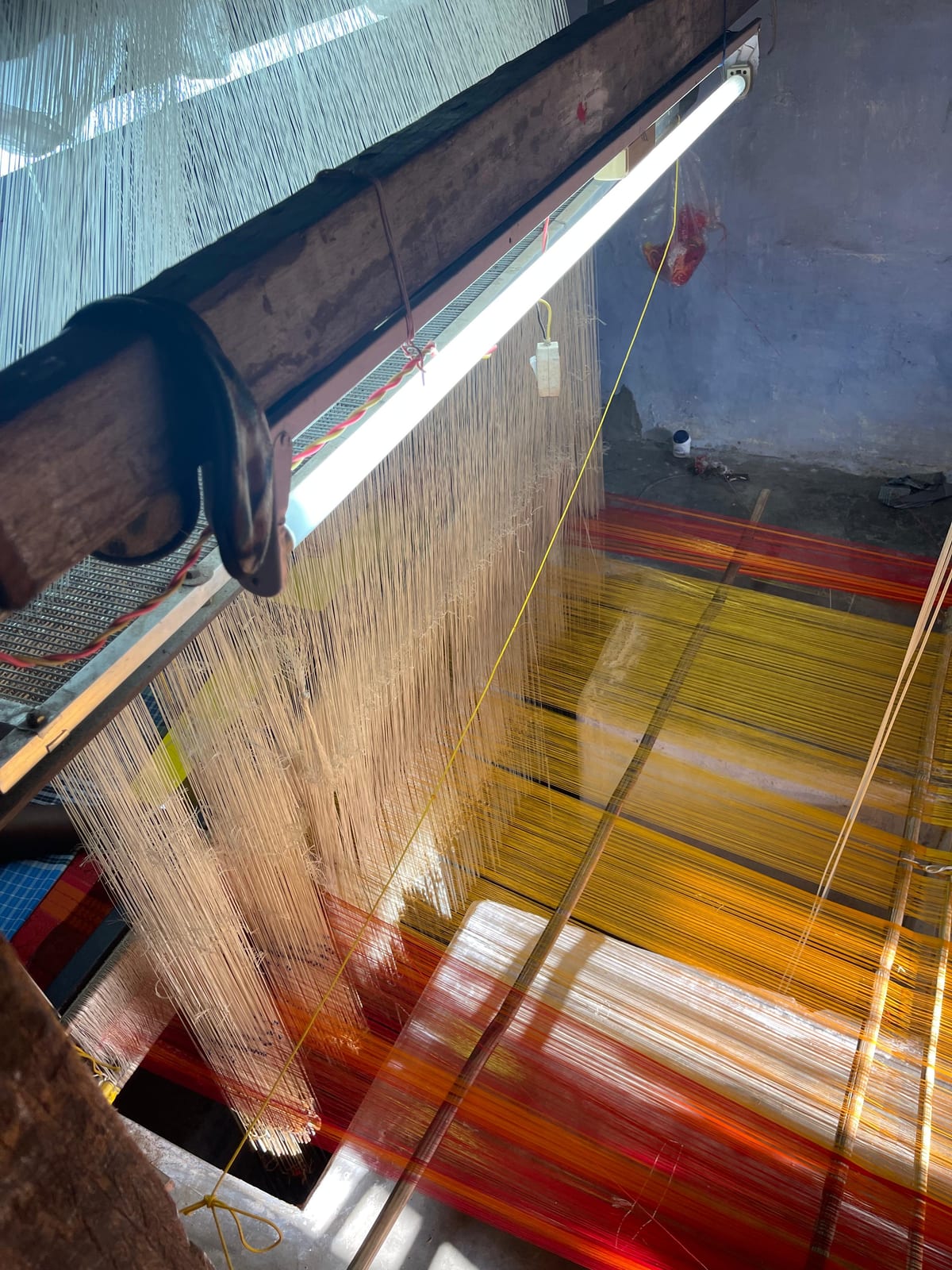 Weaving & Dyeing at the Dhanya Lifestyle manufacturing unit